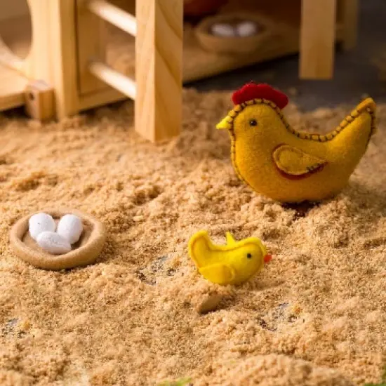 Magic Cabin - Felt Chickens Play Set for Kids Imaginative Play image {8}