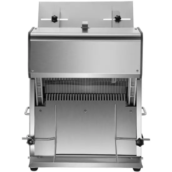 VEVOR Commercial Toast Bread Slicer, 12mm Thickness Electric Bread Cutting Machine, 31PCS Commercial Bakery Bread Slicer, Silver image {8}