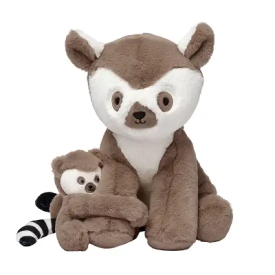 Lambs & Ivy Enchanted Safari Plush Stuffed Animal Lemurs/Monkeys- Koko & Kaylee image {1}