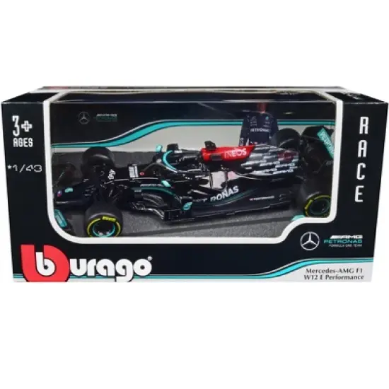 Mercedes-AMG F1 W12 E Performance #44 Lewis Hamilton F1 Formula One (2021) 1/43 Diecast Model Car by Bburago image {2}