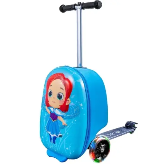 Kiddietotes Kids' Hardside Carry On Suitcase Scooter image {16}