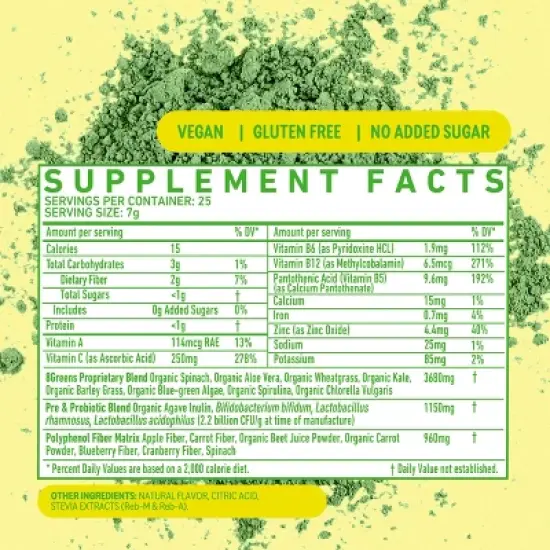 8Greens Super Greens Powder - 175g image {4}