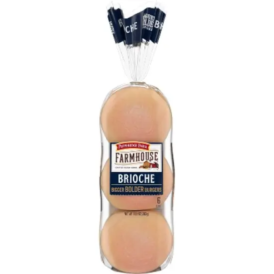 Pepperidge Farm Farmhouse Brioche Hamburger Buns - 13.5oz / 6pk image {8}