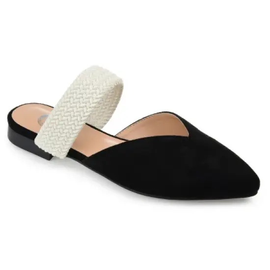 Journee Collection Womens Roxeene Slip On Pointed Toe Mules Flats image {9}