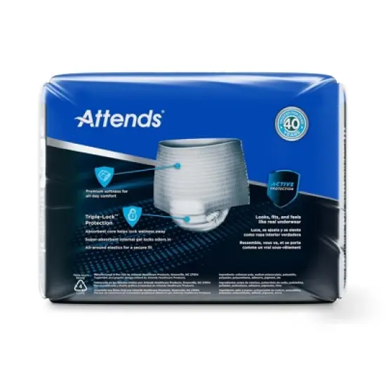 Attends Incontinence Underwear, Ultimate Absorbency image {3}