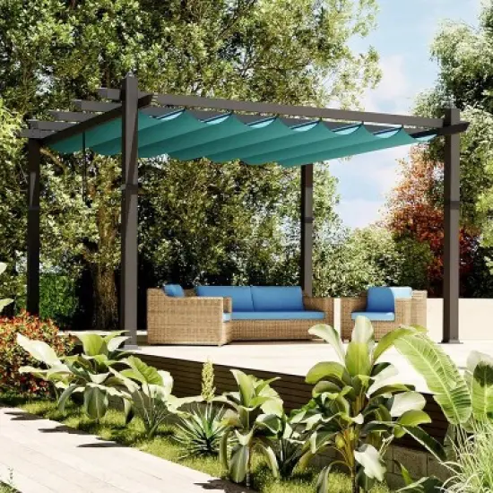 GustoWave Patio 10x13 Ft Outdoor Pergola Gazebo for Backyard Garden Porch image {3}