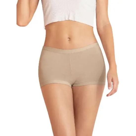 Leonisa  Simply Comfortable 3-Pack Stretch Cotton Boyshort Panties - image {2}