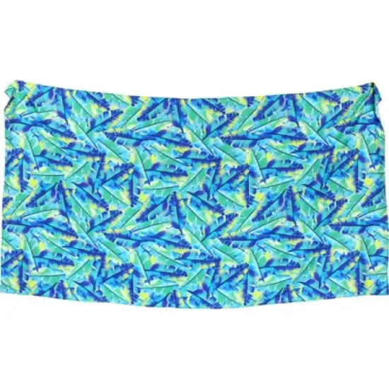 HAPPY BAY Men's Swimwear Cover Up Samoan Beachwear Summer Long Wrap Hawaiian Vacation Lava Lava For Men Sarongs Cover-Up One Size Blue, Leaf image {3}