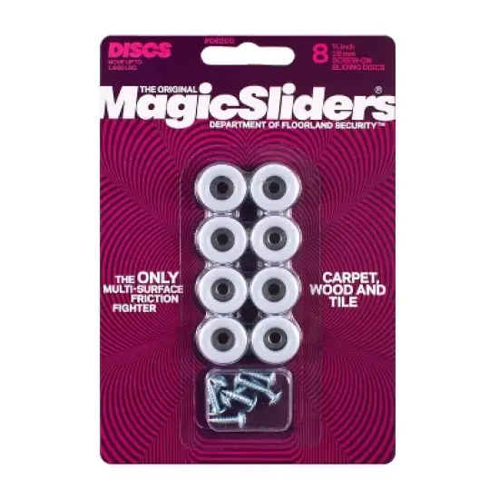 Magic Sliders 8pk 3/4" Round Screw-On image {5}