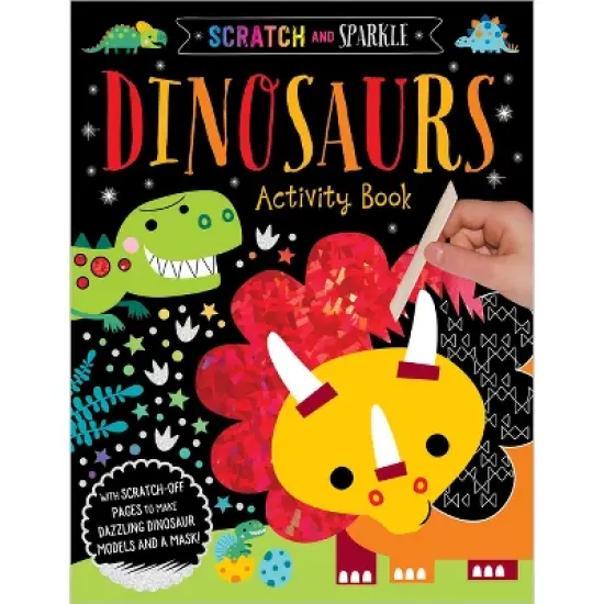 Scratch and Sparkle Dinosaurs Activity Book - by  Elanor Best (Paperback) image {1}