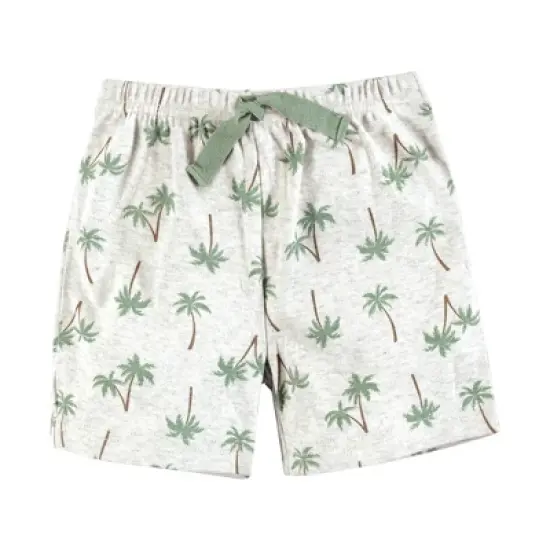 Hudson Baby Boy Shorts Bottoms 4-Pack, Palm Tree image {2}