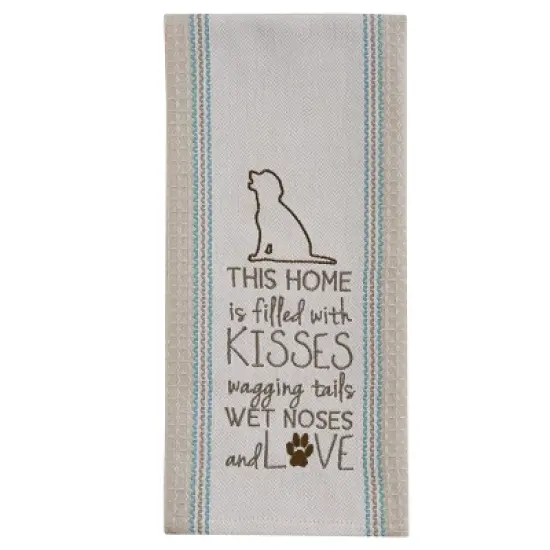 Park Designs Dog Paw Filled with Kisses Embroidered Dishtowel image {2}