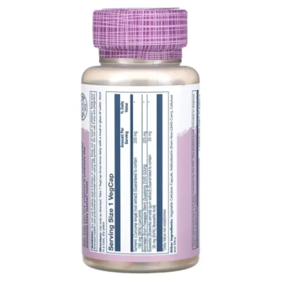 Solaray Vital Extracts, Turmeric with Bromelain & Boswellia, 60 VegCaps image {1}