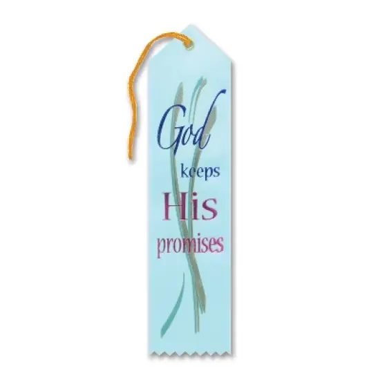 Beistle God Keeps His Promises Ribbon, 2" x 8", (6/Pkg) Multicolored image {1}