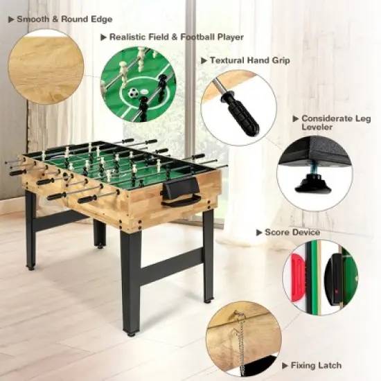 Costway 10-in-1 Combo Game Table Set, Multi Game Table for Home, Game Room image {7}