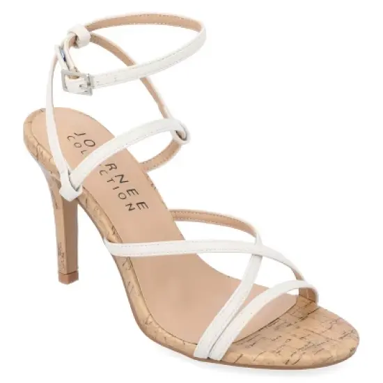 Journee Collection Womens Fylissa Multi Strap Stiletto Open Toe Pumps image {11}