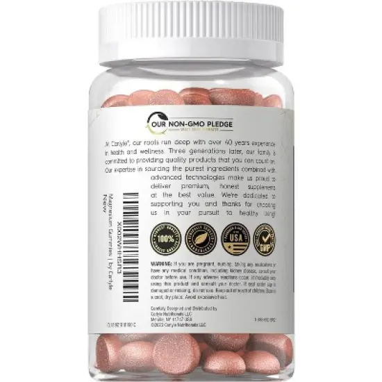 Carlyle Magnesium 960mg | 60 Gummies image {2}