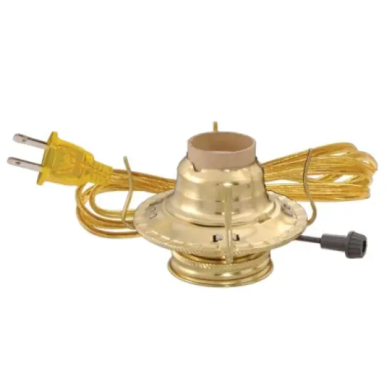 Lehman's Oil to Electric Conversion Kit - B&P #2 Set Converts Oil Lamp to Use Electricity image {5}