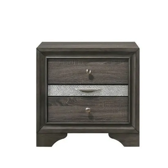 26" Naima Nightstand Gray - Acme Furniture image {4}