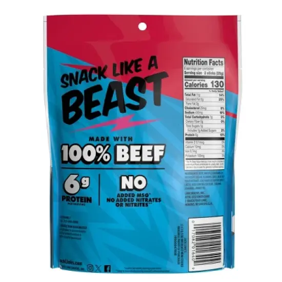 Jack Link's MrBeast Mini Beef Sticks Original - 6oz/12ct image {1}