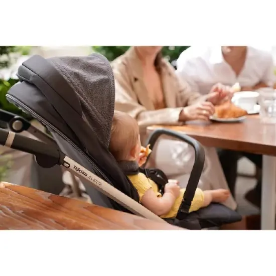 Inglesina Electa Full Size Baby Stroller - Lightweight at 19 lbs, Reversible Seat, Compact Fold, One-Handed Open & Close - Chelsea Gray image {6}
