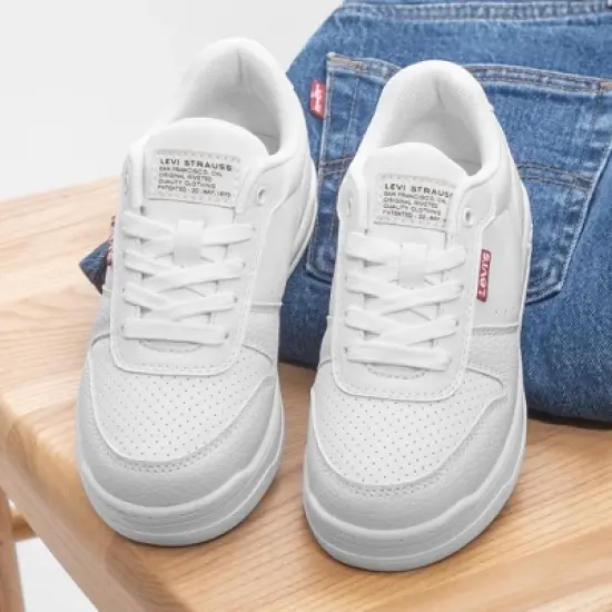 Levi's Kids Drive Lo Unisex Vegan Synthetic Leather Casual Lowtop Sneaker Shoe image {6}