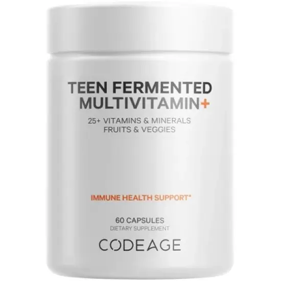Codeage Teen Fermented Multivitamin Vegan Capsules - 60ct image {11}