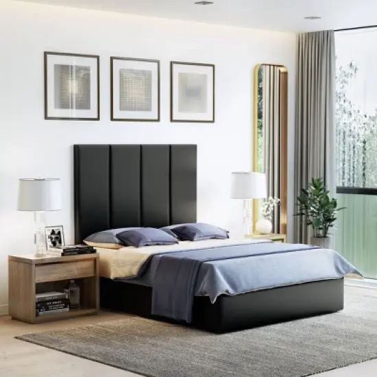 4pk Full/King Edison Upholstered Wall Panels Customizable Headboard - Eco Dream image {3}