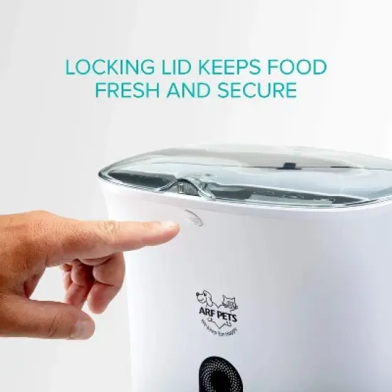 Arf Pets Automatic Pet Feeder, Cat & Dog Food Dispenser Bowl image {1}