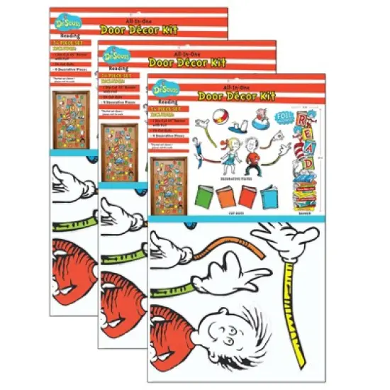 Eureka&reg; Dr. Seuss&trade; Reading All-In-One Door Decor Kit, 34 Pieces Per Set, 3 Sets image {2}
