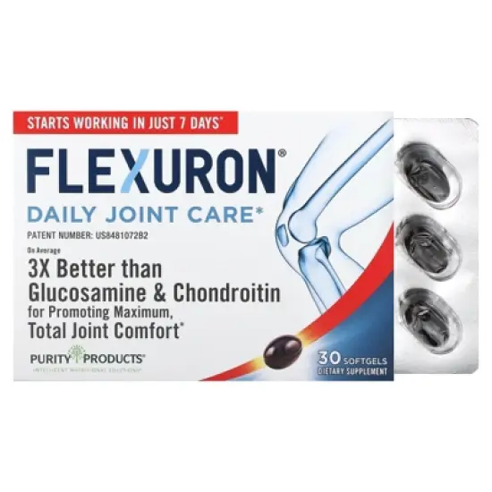 Purity Products Flexuron, Daily Joint Care, 30 Softgels image {5}