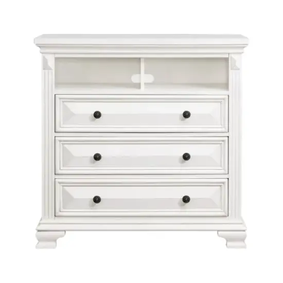 Trent Media Chest White - Picket House Furnishings image {1}