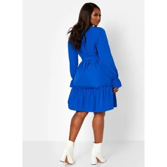 Rebdolls Women's Plus Tiered Sleeve Mini A Line Dress image {4}