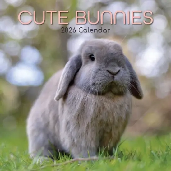 2026 Square Wall Calendar, Cute Bunnies, 16-Month Animals Theme with 180 Reminder Stickers (12x12 In) image {4}