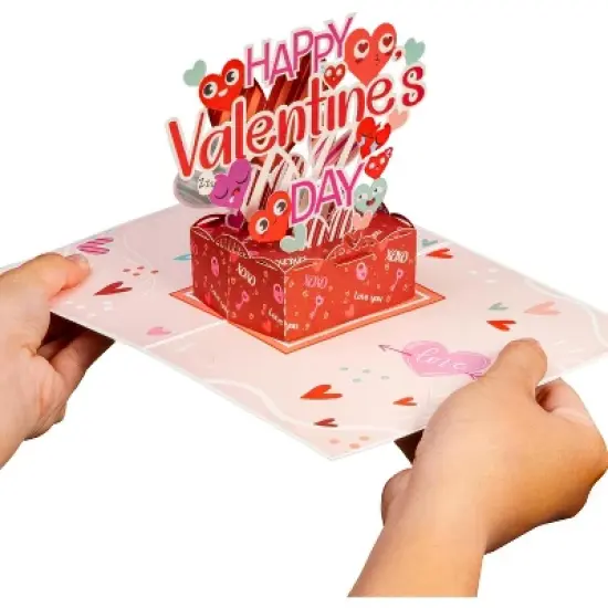 Paper Love Valentines Day Pop Up Card - Frndly 5" x 7" image {4}