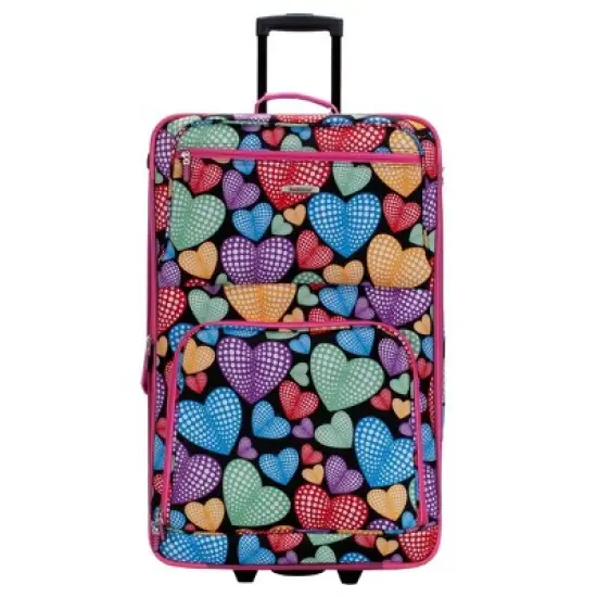 Rockland Jungle 4pc Softside Checked Luggage Set image {8}