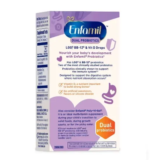 Enfamil Dual Probiotic Infant Daily Drops - 0.3 fl oz image {3}