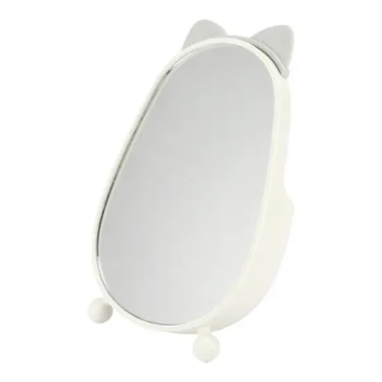 Unique Bargains Cartoon Ears Desktop Cosmetic Mirror 1 Pc image {4}