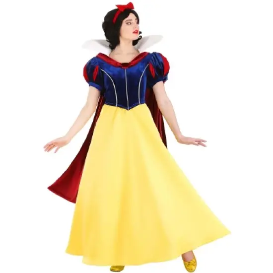 HalloweenCostumes.com Disney's Snow White Costume for Women, Adult Magical Princess Classic Yellow Bodice and Skirt image {16}