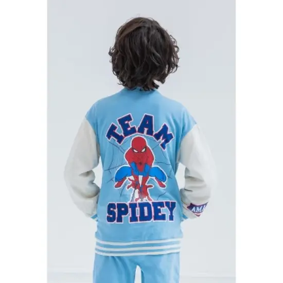 Marvel Spider-Man Fleece Bomber Jacket and Jogger Pants Toddler to Big Kid image {3}