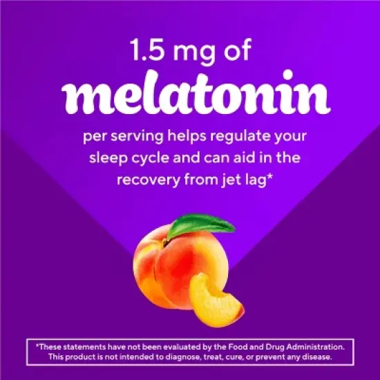 Vitafusion Kids Melatonin Dietary Supplement Gummies - Tropical Peach - 50ct image {5}