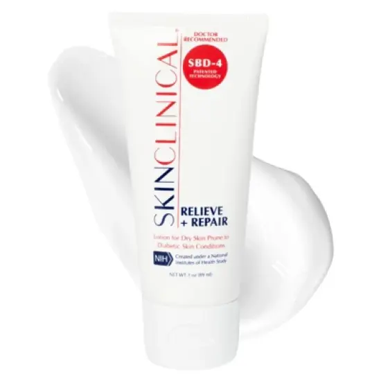 SkinClinical Relieve + Repair Body Lotion for Extremely Dry Skin, Unscented Moisturizing Body Lotion, Patented Ingredient SBD-4 (3oz) image {4}
