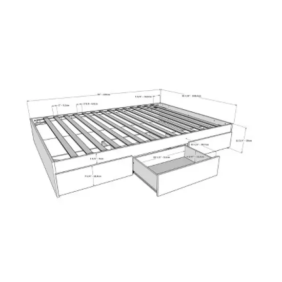 Storage Platform Bed - Nexera image {3}