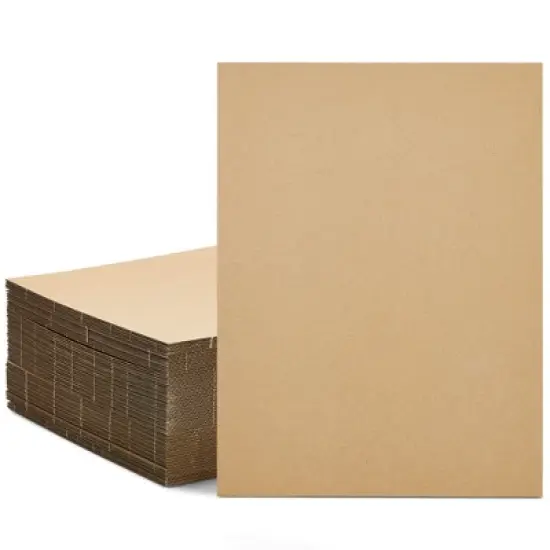 Juvale 50-Pack Corrugated Cardboard Sheets 9x12, Flat Inserts for Shipping, Mailing, Crafts, Projects, Packing Mailers, Thin Sheets, 2mm Thick image {8}