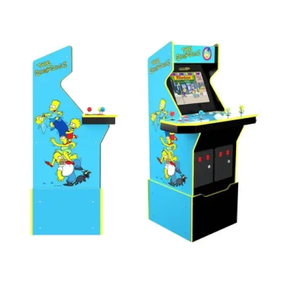 Arcade1Up The Simpsons Home Arcade with Riser and Stool image {3}