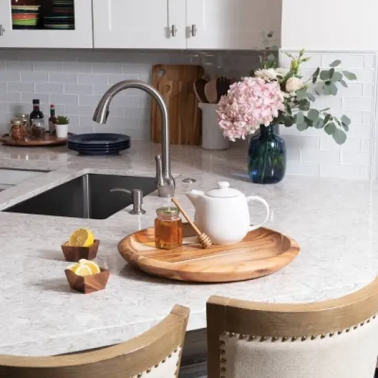 18" Acacia Grand Centerpiece Platter - Lipper International image {3}