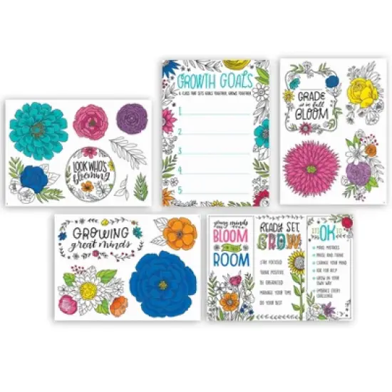 Creative Teaching Press&reg; Bright Blooms Blooming Minds Bulletin Board Set image {6}