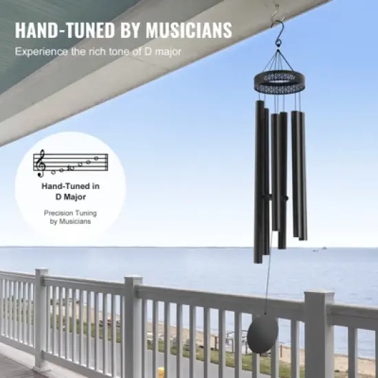 VEVOR Wind Chimes for Outside, 58 in, Deep Tone Wind Chimes with 6 Tubes, Unique Large Memorial Wind Chimes for Anniversary, Amazing Outdoor Decor image {3}