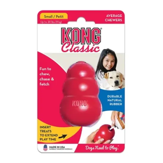 KONG Refillable Classic Chew Dog Toy - Red image {2}