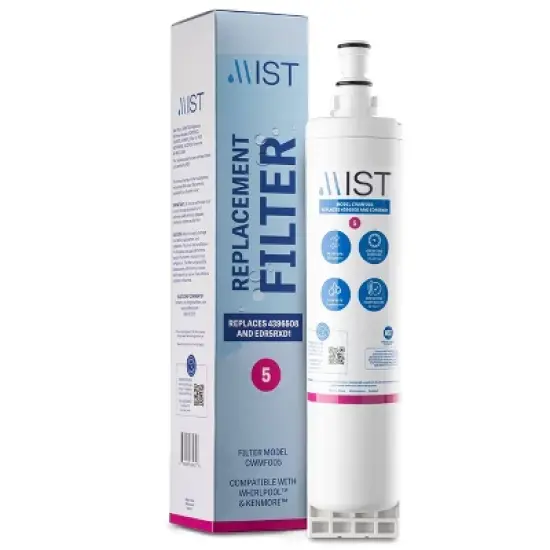 Mist 4396508 & EDR5RXD1 Water Filter Replacement: Fridge Water Filter for Whirlpool, Reduces Chlorine & Odors image {8}